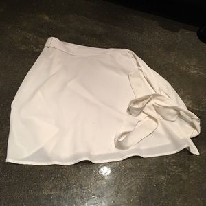 White American Apparel Wrap Skirt